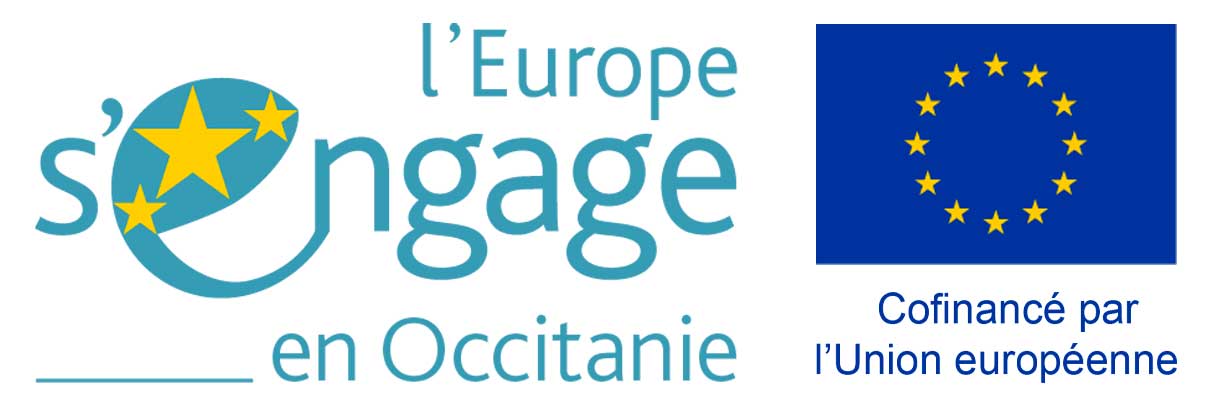 Logo L'Europe s'engage en Occitanie et Logo Cofinancé par l'Union européenne